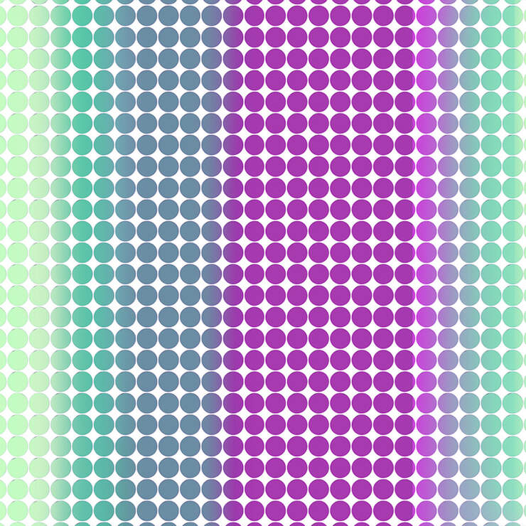 Holographic Iron-On Mosaic Circles Sampler, Aurora Holographic Iron-On Mosaic Circles Sampler, Aurora