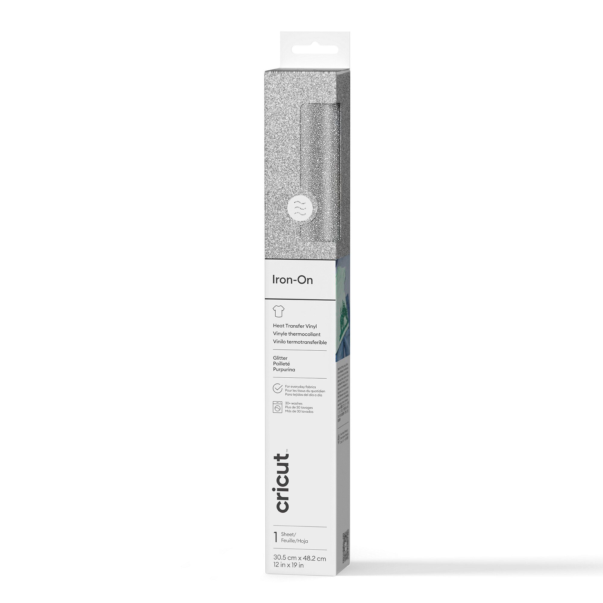 Glitzer Iron-On, Silber
