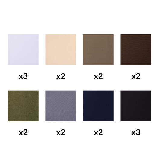 Iron-On Patch, Neutral Solids &ndash; 3 in x 4.25 in (18 ct)