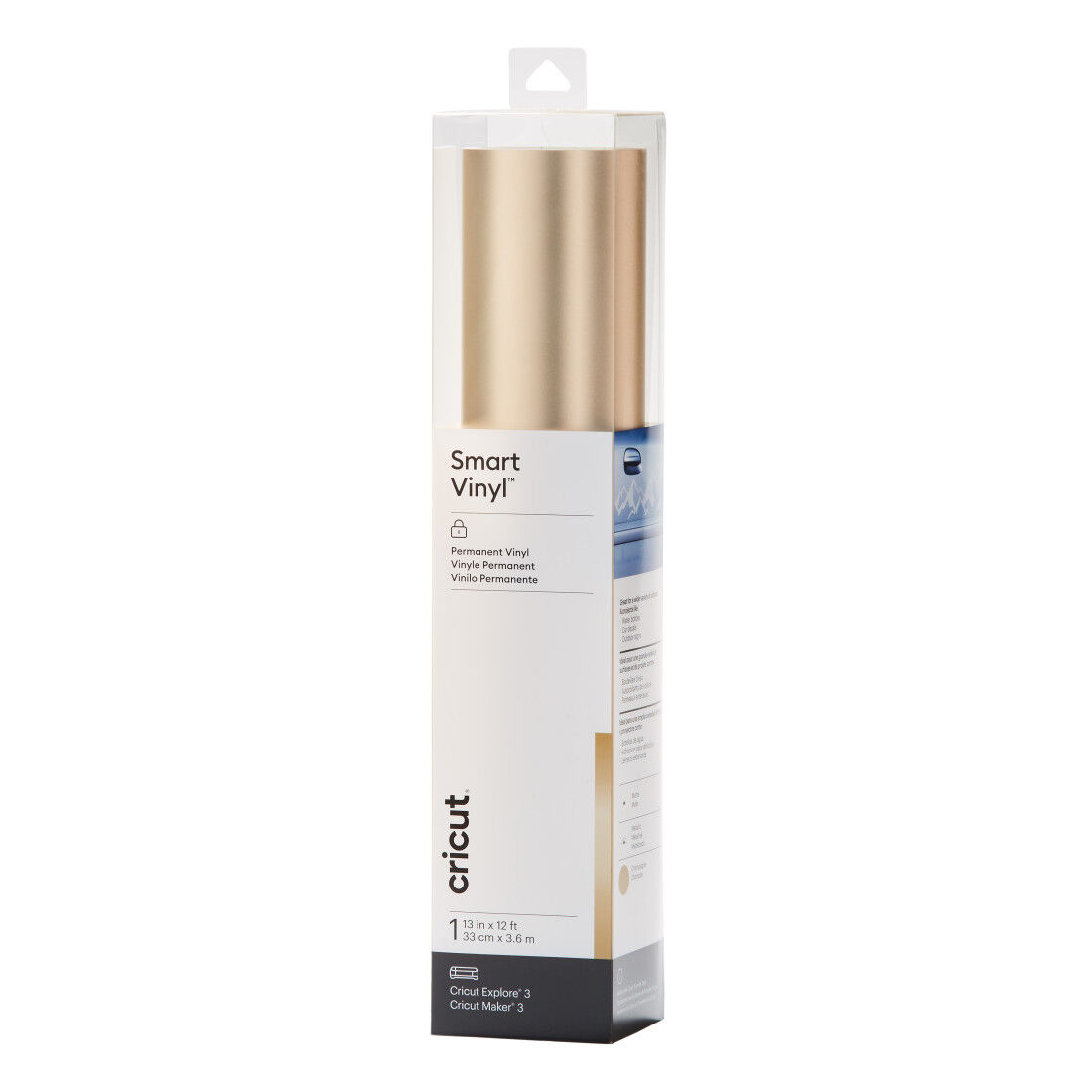 Cricut™ Smart Vinyl™ Matte Metallic | Permanent (3.7 m) | Champagne