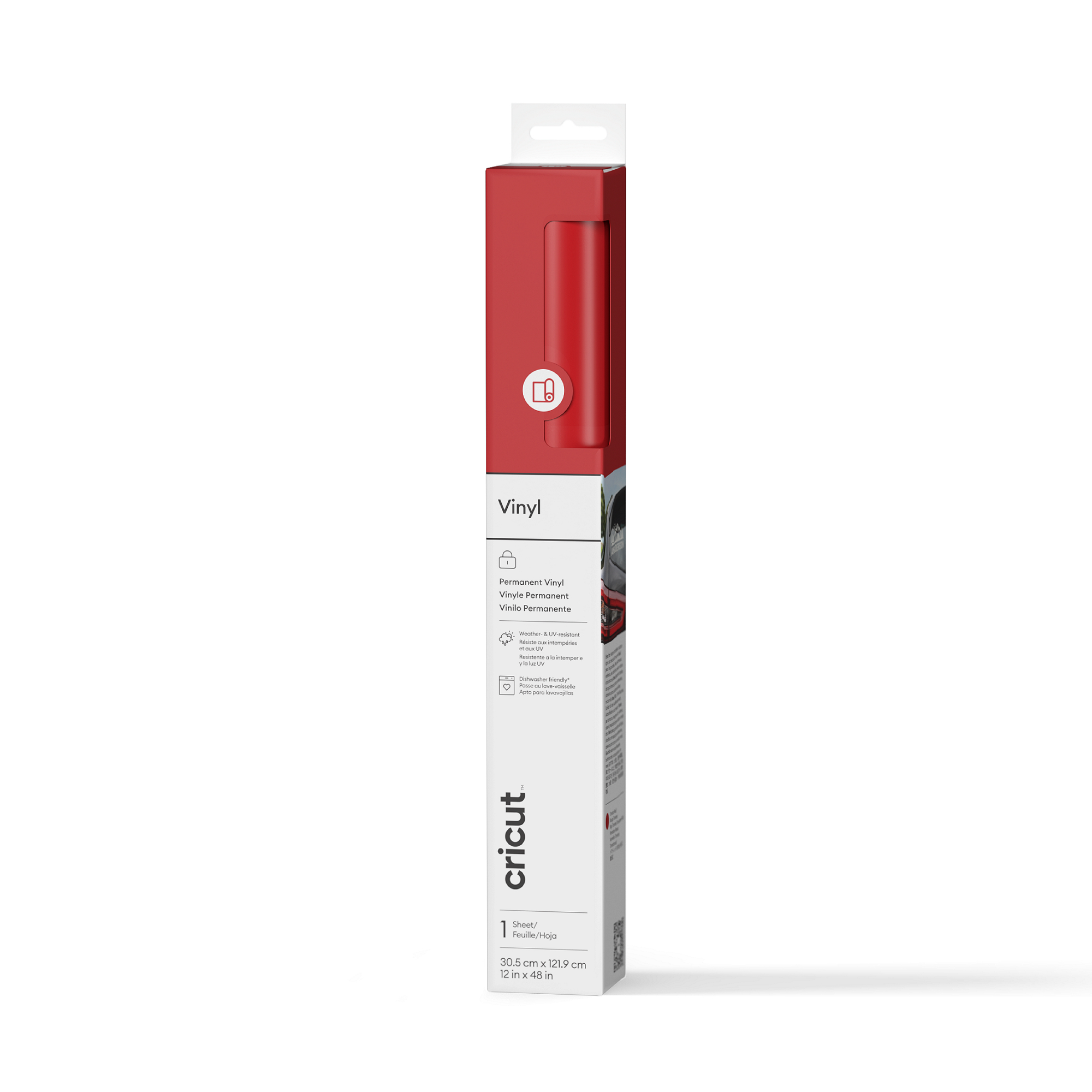 Vinyl – Permanent (1,2 M / 4 Fuß), Tomaten-Rot