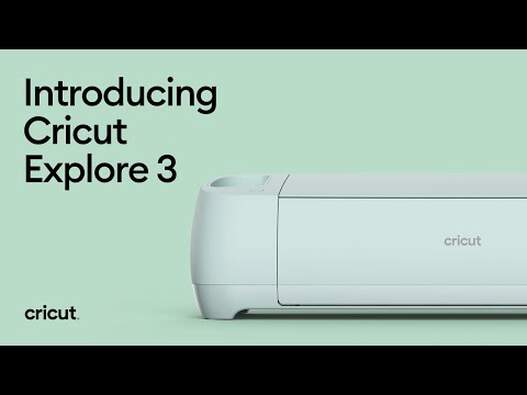 CRICUT Explore 3 DIY Digital Cutting and Printing Machine & Smart Materials  Bundle