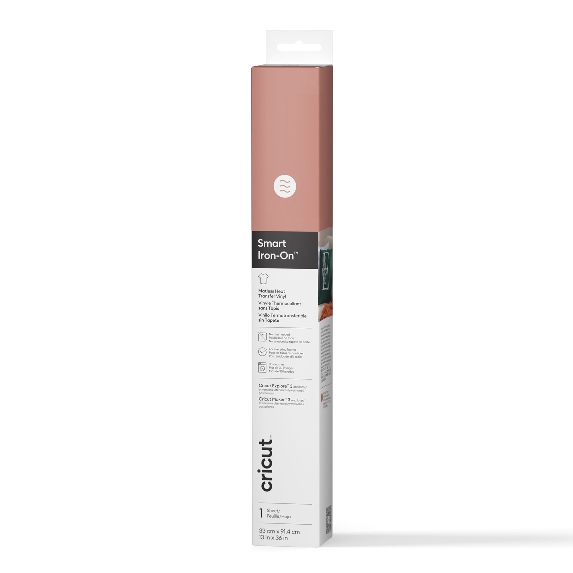 Smart Iron-On Vinyl Ohne Schneidematte (33 Cm X 91,4 Cm / 13 Zoll X 36 Zoll) Rotgold | Rose Gold