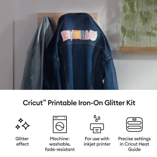 Glitzer-Iron-On-Set zum Bedrucken &ndash; A4 (4 Stk.)