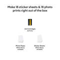 Set de feuilles de stickers, papier photo et cartouche d'encre Cricut StickerPix Print + Cut&trade; (54 unit&eacute;s)