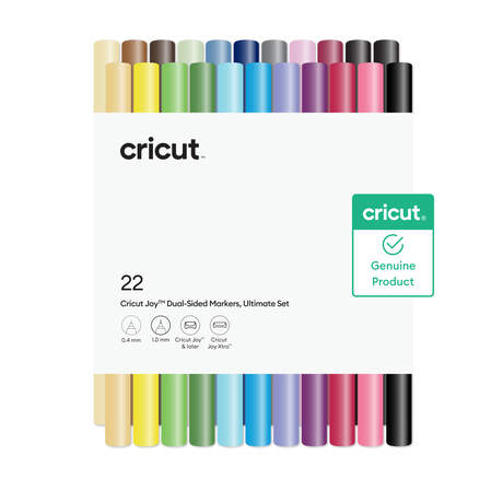 Feutres &agrave; double pointe Cricut&nbsp;Joy&trade;, set Ultimate (22&nbsp;pi&egrave;ces)