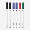 Permanent Markers 2.5 mm, Black/Blue/Red/Green (6 ct)