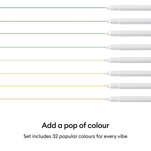 Fine Point Pen 0.4 mm, Ultimate Sampler (32 ct)