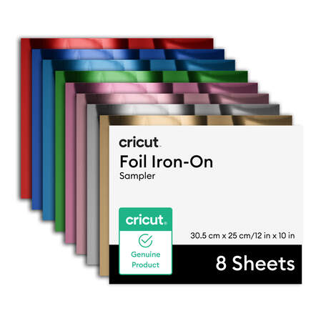 Metallisches Iron-On, Musterset &ndash; 30,5 x 25,4 cm (12 x 10 Zoll), 8 Stk.
