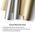 Smart Vinyl&trade; &ndash; permanentes Schimmer-Vinyl ohne Schneidematte (33 x 91,4 cm / 13 x 36 Zoll) , Gr&uuml;n