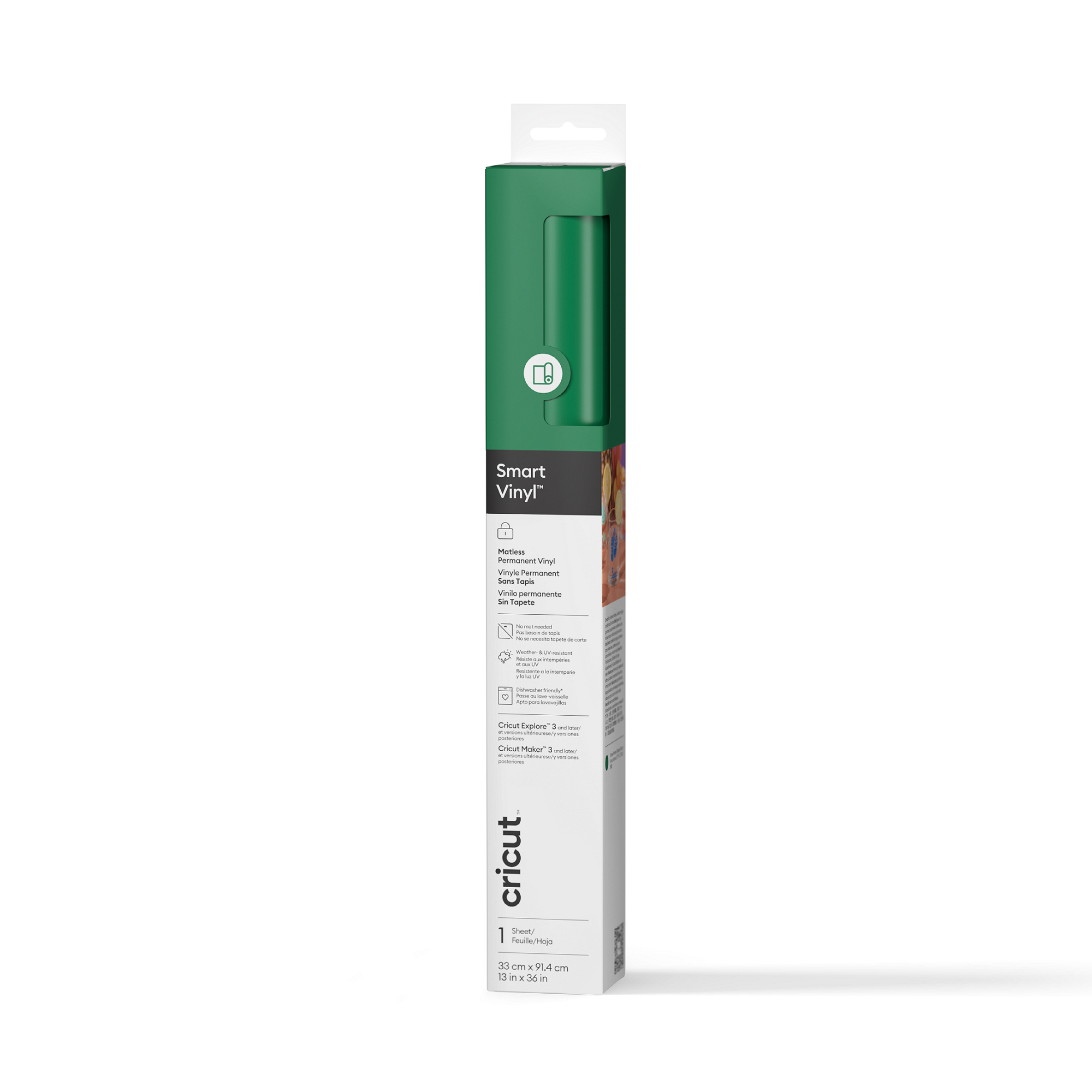 Cricut™ Smart Vinyl™ Matless Permanent Vinyl (0.9m / 3 ft) | Grass