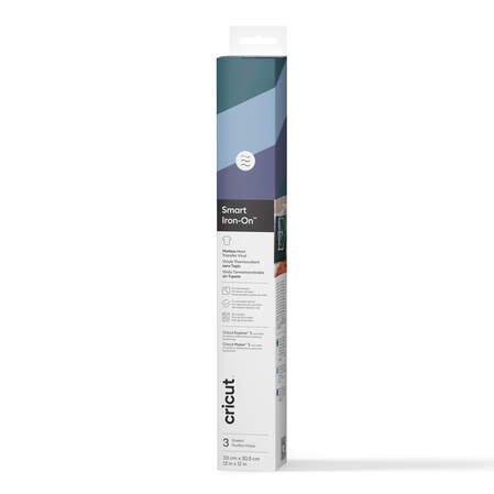 Vinyle thermocollant sans tapis Smart Iron-On&trade; Cricut&trade;, collection Deep &ndash; 33 cm &times; 30,5 cm (13 po &times; 12 po) (3 unit&eacute;s)
