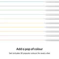 Fine Point Pens 0.4 mm, Ultimate Sampler (30 ct) + Adapter