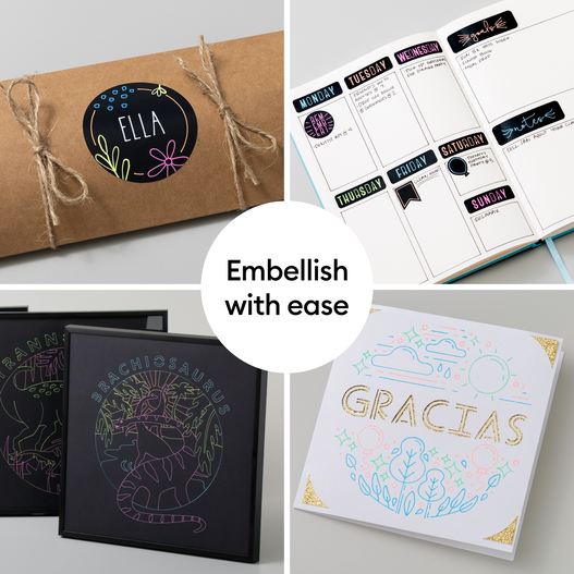 Gel-Stifteset, Pfau (5 St&uuml;ck)