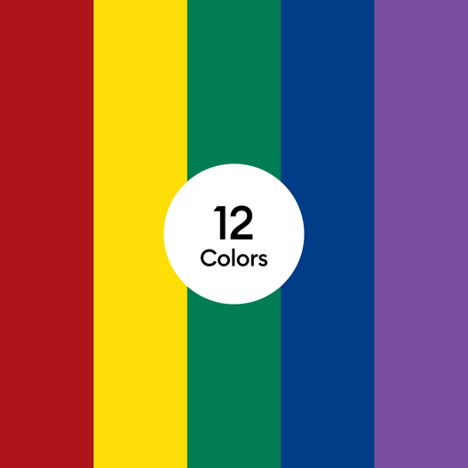 Vinyl &ndash; Removable, Variety Sampler (12 ct)