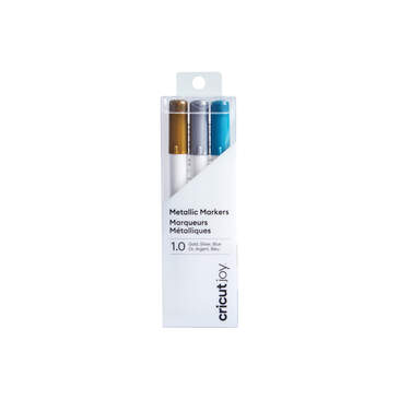 Cricut Joy™ Metallic Markers 1.0, Gold/Silver/Blue (3 ct)