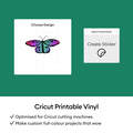 Cricut&trade; Printable Vinyl &ndash; A4 (20 ct), Silver