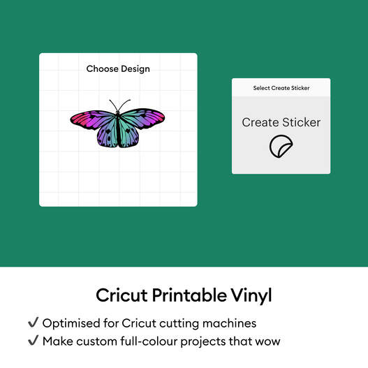 Cricut&trade; Printable Vinyl &ndash; A4 (20 ct), Silver