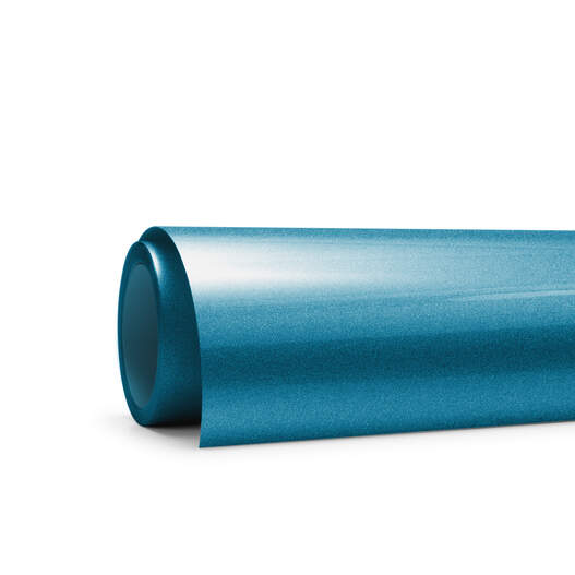 Glitzer-Iron-On, Aqua