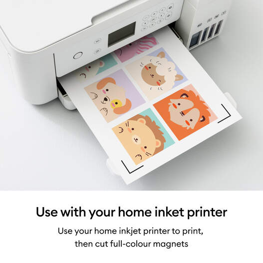 Printable Magnet Sheets &ndash; A4 (8 ct), White
