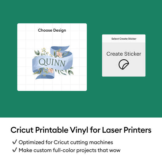 Printable Vinyl for Laser Printer &ndash; A4 (25 ct), White