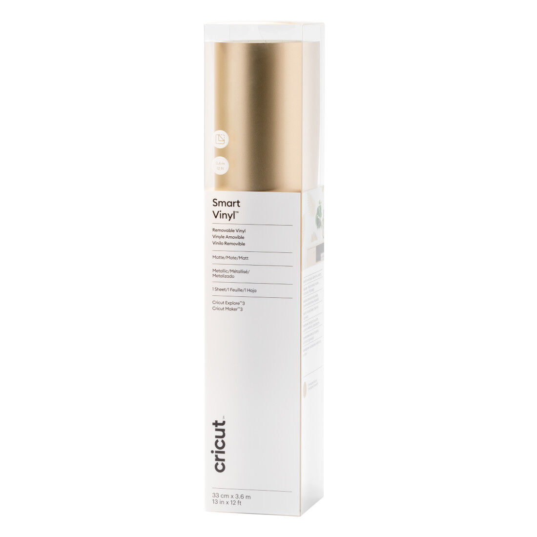 Smart Vinyl Matt-Metallic – Ablösbar, Champagner (3,6 M)