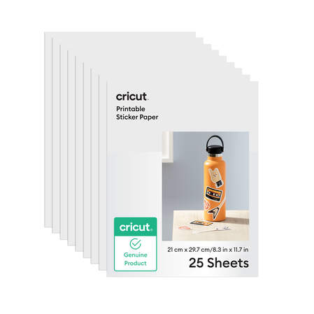 Bedruckbares Aufkleberpapier f&uuml;r Laserdrucker &ndash; A4 (25 Stk.), Wei&szlig;