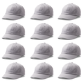 Cricut Ball Cap Hat Blank, Grey (12ct)