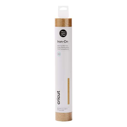 Thermocollant pailleté, Or 1,5 m