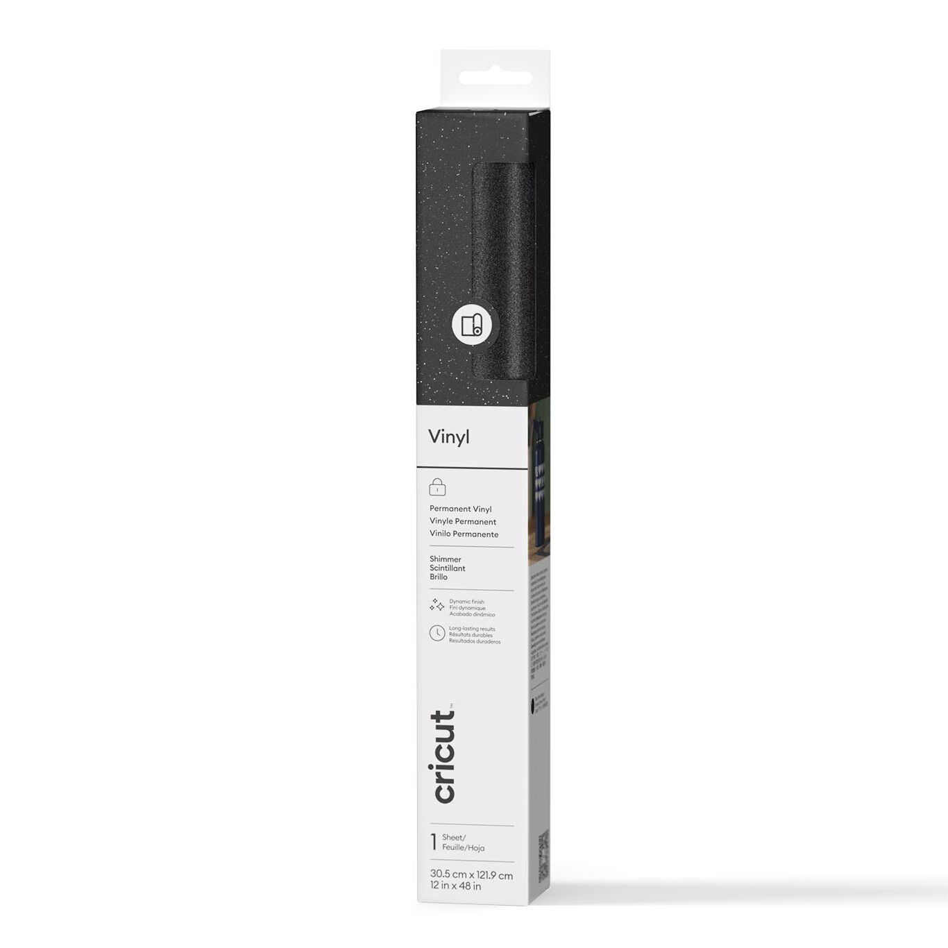 Cricut™ Premium Vinyl™ | Shimmer | Permanent | Black