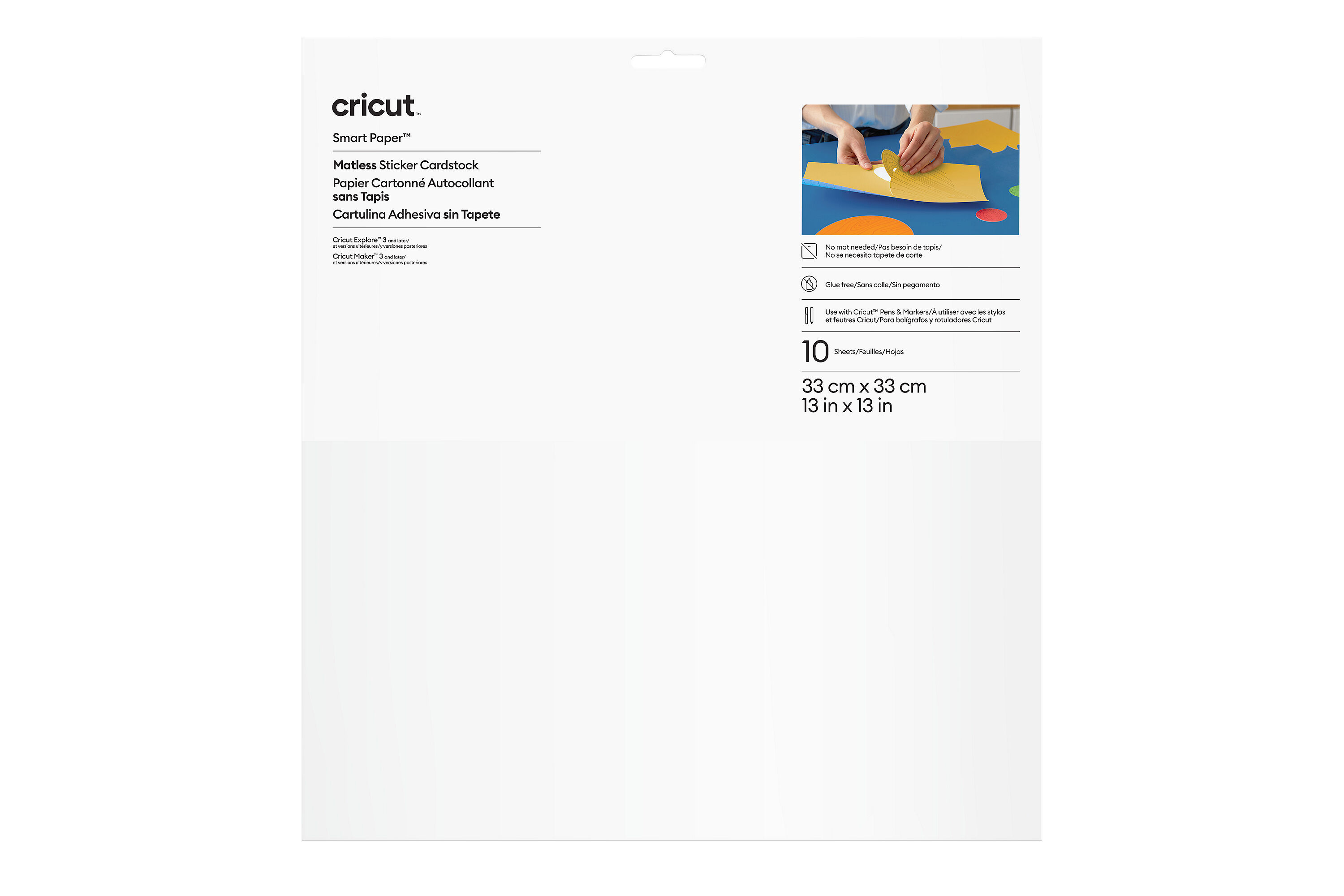 Cricut™ Smart Paper™ Matless Sticker Cardstock | White