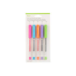 Kit de stylos à pointe extra fine, Brillants (5 unités)
