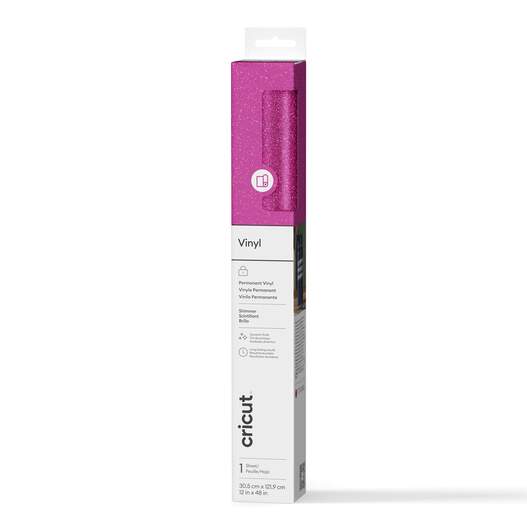 Glanz Vinyl &ndash; permanent (1,2 m), Fuchsia