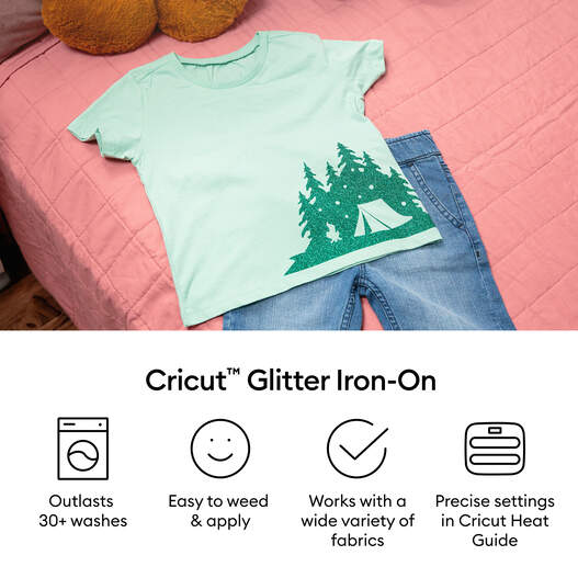 Glitzer Iron-On, Rotgold