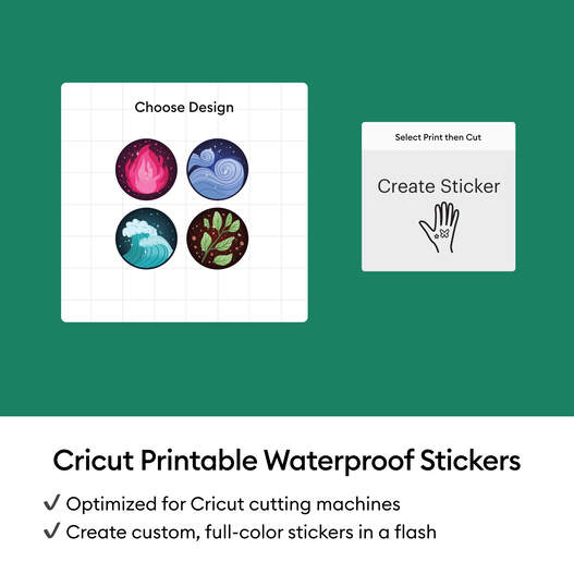 Bedruckbares, wasserfestes Aufkleberset&nbsp;&ndash; A4 (6&nbsp;Stk.)