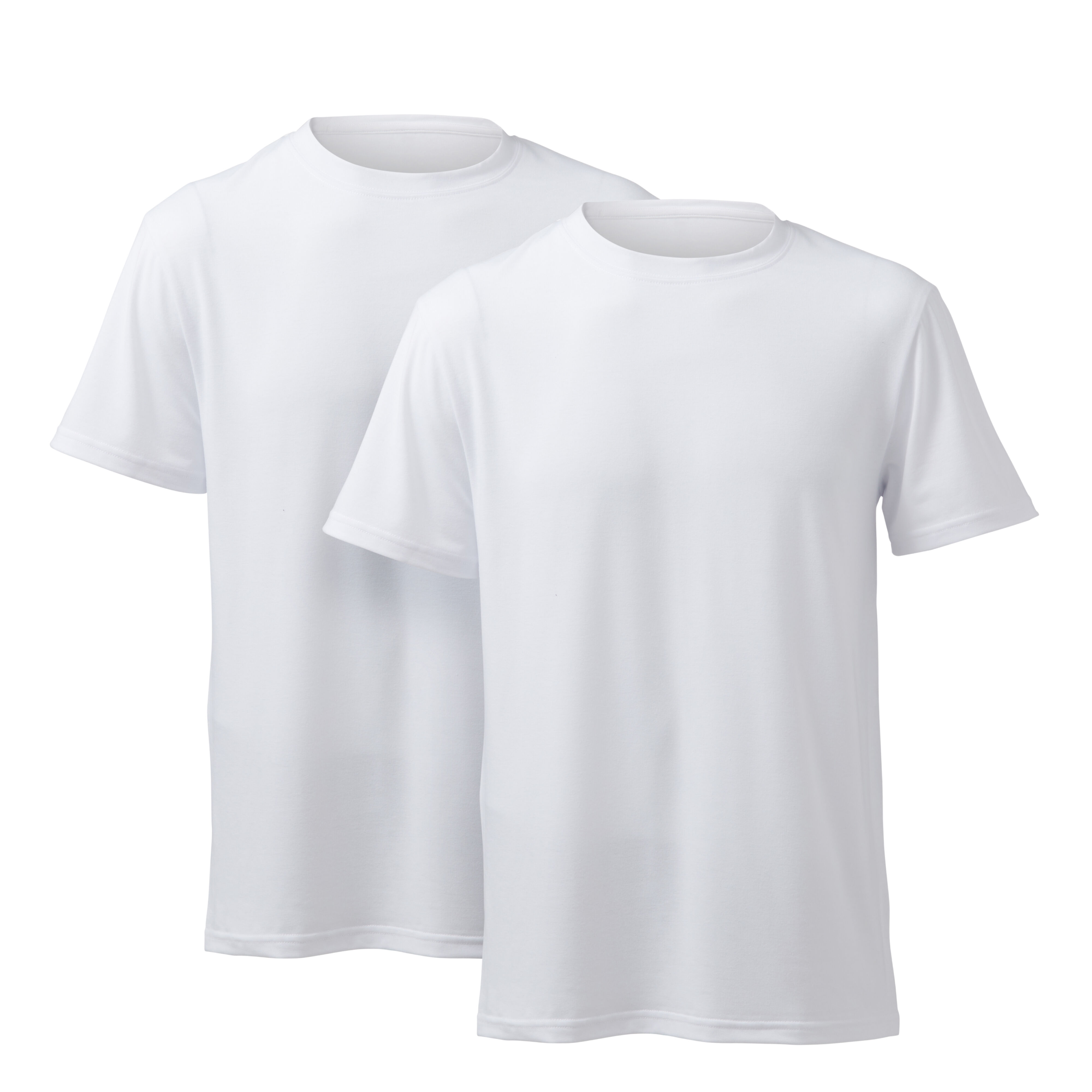 T-Shirt-Rohling Für Herren, Rundhalsausschnitt (2 Stk.), Small