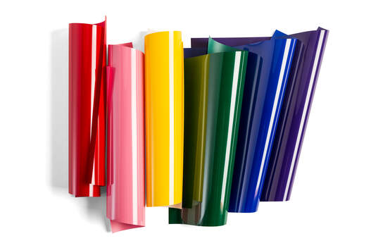 Iron-On, Regenbogen-Musterset (6 Stk.)