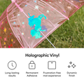 Holografische Vinylfolie (1,2 m / 4 Fuß)