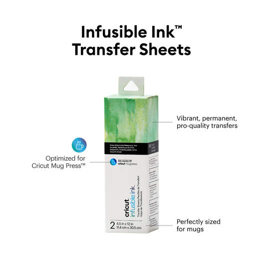 Infusible Ink™ Transfer Sheets (2 ct), Green Watercolour | Cricut Shop