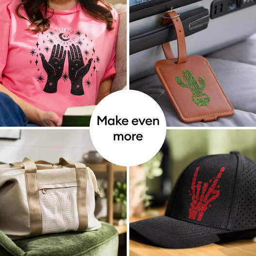 Smart Iron On&trade; Glitter Matless Heat Transfer Vinyl (3 ft)