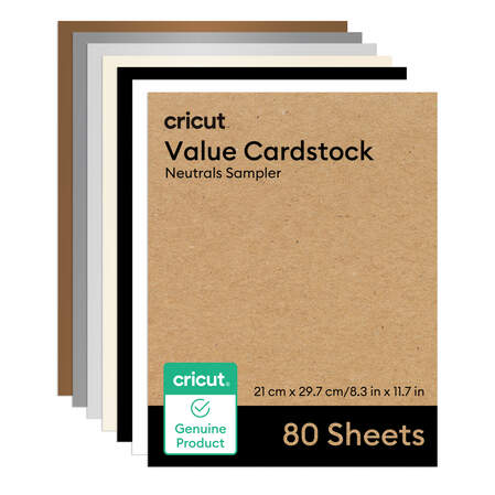 Papier cartonn&eacute; &eacute;conomique, collection Neutrals - A4 (80 unit&eacute;s)