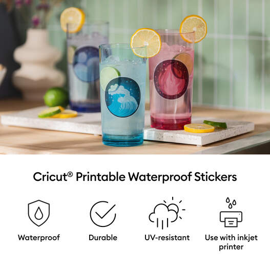 Printable Waterproof Sticker Set &ndash; A4 (20 ct)