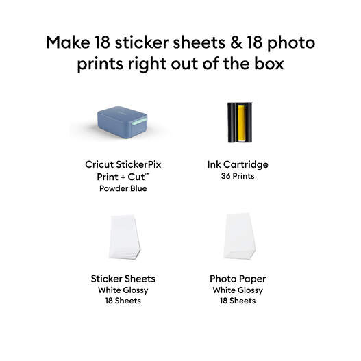 Cricut StickerPix Print + Cut&trade; Essential-Bundle