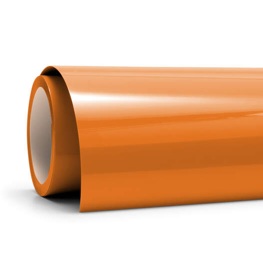 Smart Iron-On&trade; Vinyl ohne Schneidematte (33 cm x 91,4 cm / 13 Zoll x 36 Zoll) Knalliges Orange