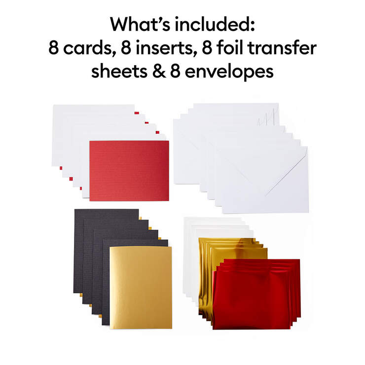 Cricut Joy™ Foil Transfer Insert Cards, Royal Flush - A6 Cricut Joy™ Foil Transfer Insert Cards, Royal Flush - A6