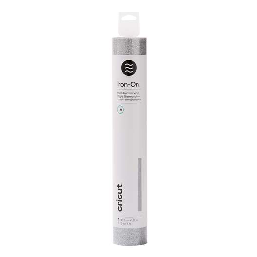 Thermocollant pailleté, Argent 1,5 m