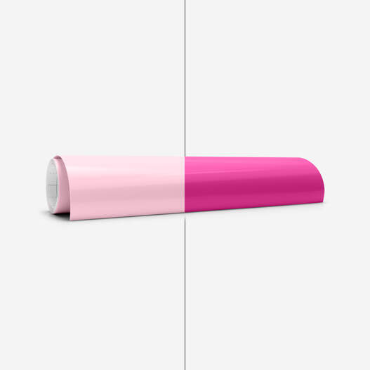 Cold-Activated, Colour-Changing Vinyl – Permanent, Light Pink - Magenta