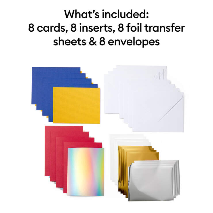 Cricut Joy™ Foil Transfer Insert Cards, Celebration Sampler - A2