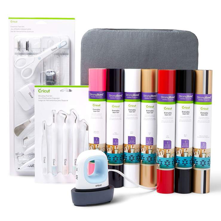 Cricut EasyPress Mini™, Zen Blue + Everything Iron-On Bundle Cricut EasyPress Mini™, Zen Blue + Everything Iron-On Bundle