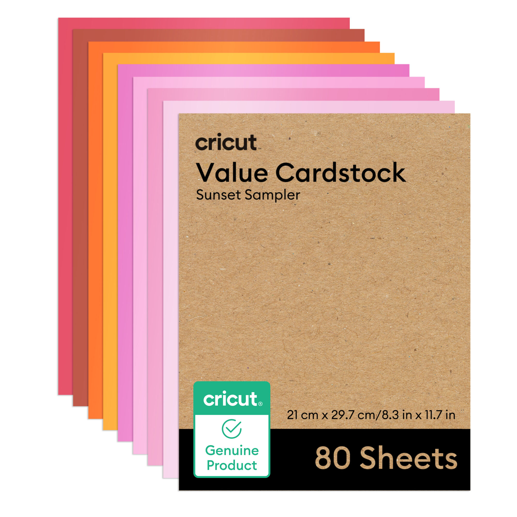 Cricut™ Value Cardstock | Sunset Sampler | A4 (80 Count)